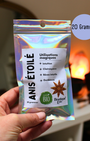 Anis étoilé bio (badiane), 15g / 20g / 30g. Épice sacrée en étoile. Idéal rituels de clairvoyance, rêves intuitifs, divination et ouverture du troisième œil.