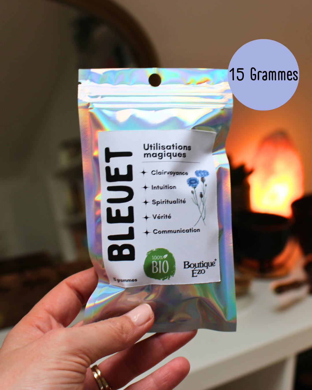 Fleurs de bleuet bio séchées de France, 5g / 10g / 15g. Idéal rituels de clairvoyance, intuition, éveil spirituel et communication sincère. Troisième œil.