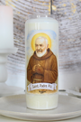 Guérison, réconfort, force dans la souffrance, intercession puissante
Allumez cette bougie de neuvaine à Saint Padre Pio pour confier vos intentions de guérison, de paix intérieure ou pour trouver la force face aux épreuves. Saint Padre Pio est reconnu pour ses dons de guérison, ses stigmates et son intercession puissante auprès de Dieu.