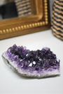 Druse d’améthyste naturelle d’Uruguay qualité AAA exceptionnelle, 149g, violet profond. Non traitée, extraction éthique. Idéal lithothérapie et méditation.