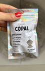 Copal en morceaux, sachet 25g. Résine sacrée Maya et Aztèque, parfum frais et résineux. Purification énergétique puissante. À brûler sur charbon auto-allumant
