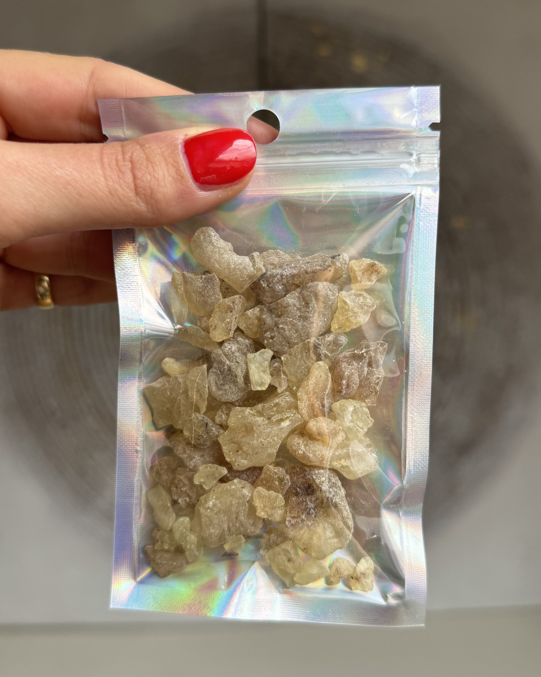 Copal en morceaux, sachet 25g. Résine sacrée Maya et Aztèque, parfum frais et résineux. Purification énergétique puissante. À brûler sur charbon auto-allumant