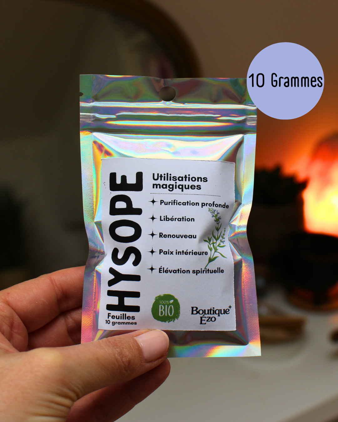 Idéale pour les rituels de purification, l’hysope accompagne vos pratiques de méditation, de purification et de renouveau énergétique.