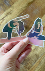 Ce lot de 13 stickers holographiques illustrés autour de l’univers du yoga est né d’une belle collaboration entre Boutique Ezo et Hinde yoga.