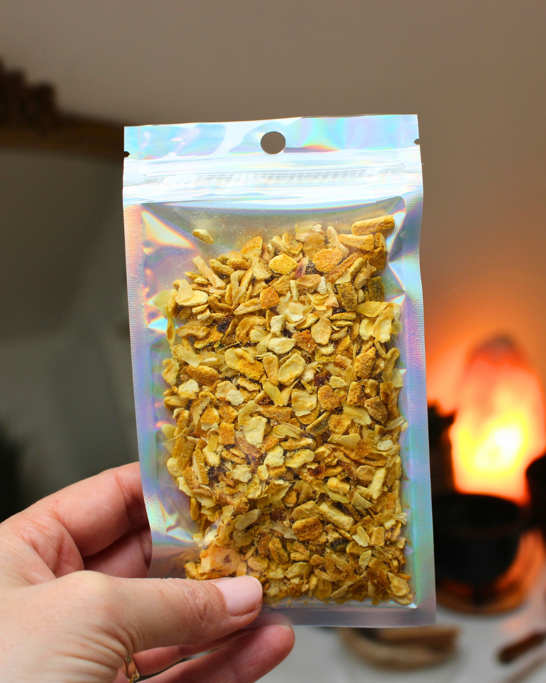 Orange bio séchée en morceaux, 10g / 20g / 30g. Énergie solaire et vibrante. Idéal rituels de prospérité, chance, joie, abondance et motivation.