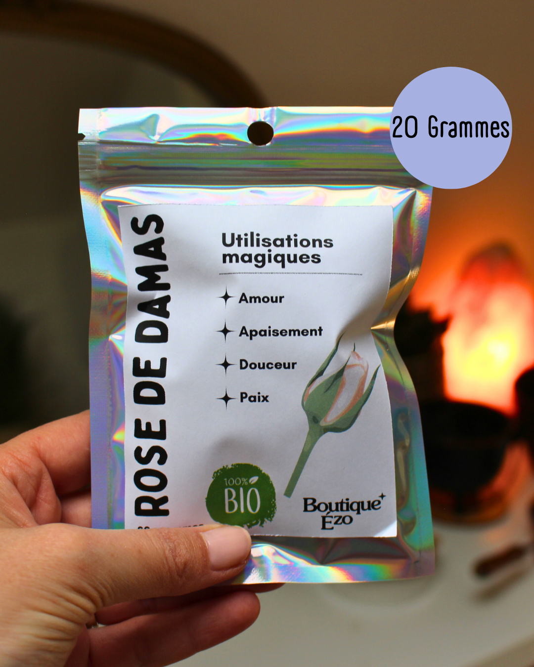 Boutons de rose de Damas bio séchés, 10g / 15g / 20g. Fleur sacrée du cœur. Idéal rituels d’amour, apaisement émotionnel, harmonie et paix intérieure.