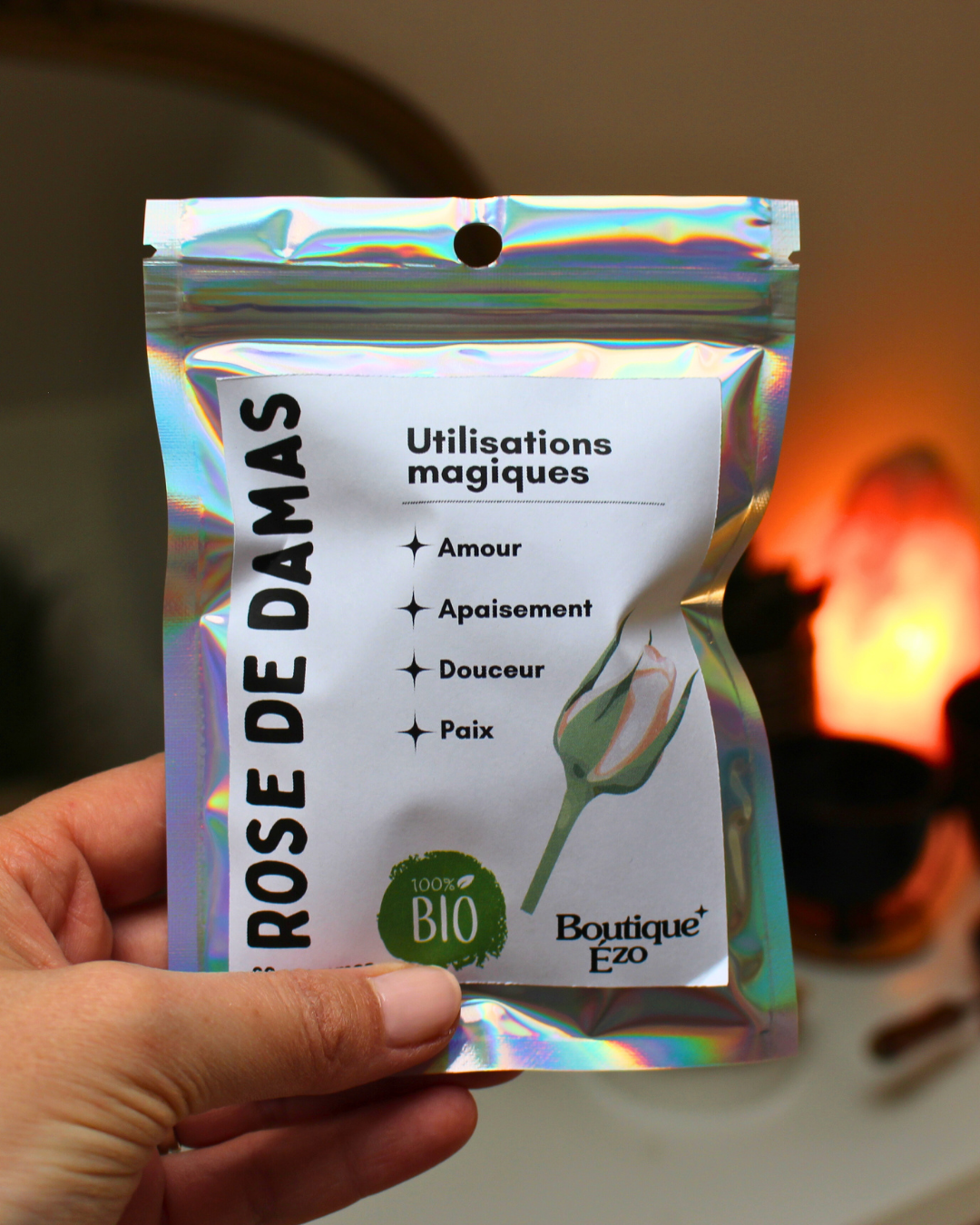 Boutons de rose de Damas bio séchés, 10g / 15g / 20g. Fleur sacrée du cœur. Idéal rituels d’amour, apaisement émotionnel, harmonie et paix intérieure.
