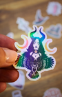 Apportez une touche de magie à votre quotidien avec ce lot  de 15 stickers witchy holographiques artisanaux